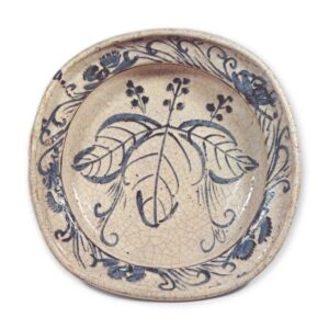 Shino bowl with paulownia design