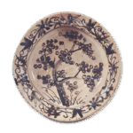 Shino bowl with tree design