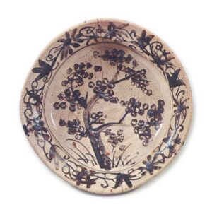 Shino bowl with tree design