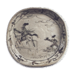 Shino bowl with figure design