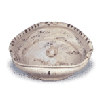 Shino bowl with pavilion and landscape design