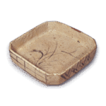 Shino bowl with miscanthus design