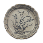 Shino bowl with autumn grass design