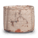 Shino mukozuke bowl with landscape design