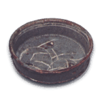 Gray Shino mukozuke dishes with miscanthus design