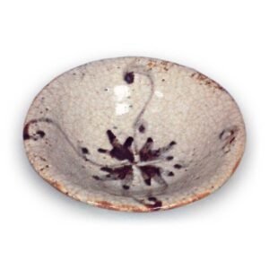 Shino muközuke dishes with floral cross design