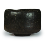 Chōjiro: tea bowl, known as "Ama-dera", Black Raku