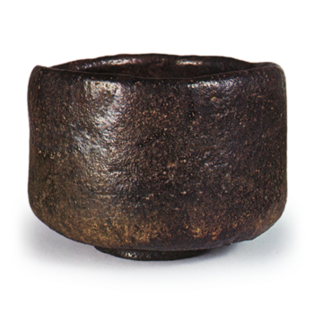 Chōjiro: tea bowl, known as "Honkakubo", Black Raku