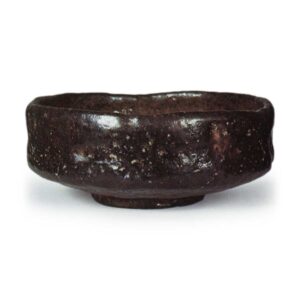 Chōjirō: shallow tea bowl, known as "Oki-no-shima", Black Raku