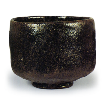 Raku II: tea bowl, known as "Shiba-guri", Black Raku