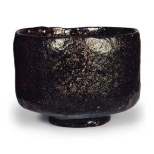 Raku II: tea bowl, known as "Kōri-mochi", Black Raku