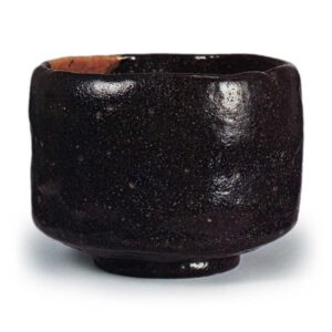 Sömi: tea bowl, known as "Wabi-no-Tomo", Black Raku