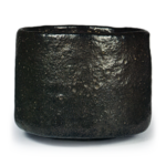 Sōmi: tea bowl, known as "Magaki", Black Raku