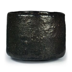 Sōmi: tea bowl, known as "Magaki", Black Raku