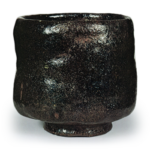 Chōjirō: cylindrical tea bowl, known as "Yama-no-Koshi", Black Raku