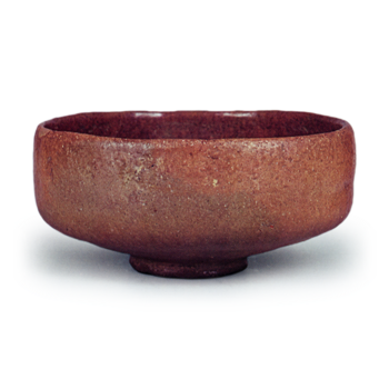 Chōjirō: shallow tea bowl, Red Raku
