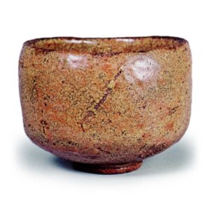 Attibuted to Jōkei: tea bowl, known as "Kote-maki", Red Raku