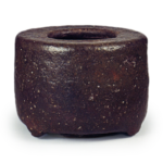 Chōjirō: incense burner with constricted mouth, black glaze