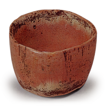 Kõetsu: tea bowl of Kaga Kõetsu type, Red Raku
