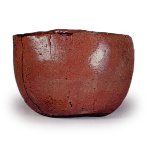 Kõetsu: tea bowl, known as "Otogoze", Red Raku