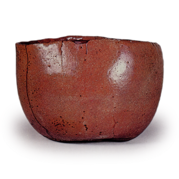 Kõetsu: tea bowl, known as "Otogoze", Red Raku