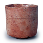 Köetsu: cylindrical tea bowl, known as "Benzaiten", Red Raku