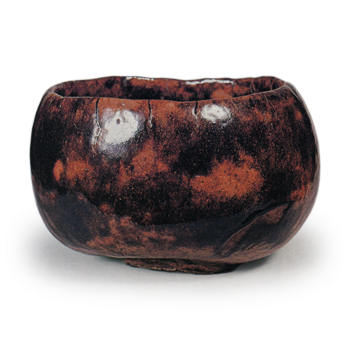 Köetsu: tea bowl, known as "Kami-ya", amber glaze