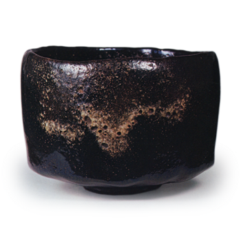 Köetsu: tea bowl, known as "Azuma", Black Raku
