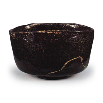 Köetsu: tea bowl, known as "Rakuten", Black Raku