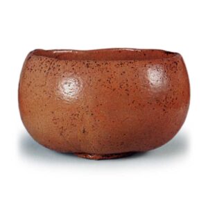 Kõetsu: tea bowl, known as "Jukushi", Red Raku