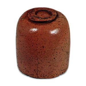 Kõetsu: cylindrical tea bowl, Red Raku