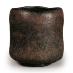 Chōjirō: cylindrical tea bowl, known as "Kine-ore", Black Raku