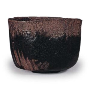 Kõetsu: tea bowl, known as "Amagumo", Black Raku