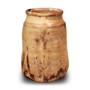 Yellow Seto flower vase of tabimakura