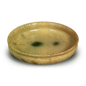 Yellow Seto shallow bowl