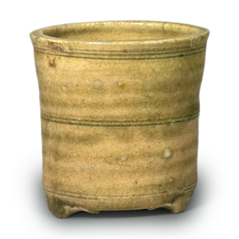 Yellow Seto incense burner