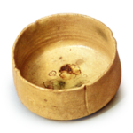 Yellow Seto mukōzuke bowls with cherry blossom design