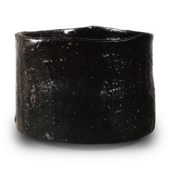 Seto Black tea bowl, known as "Waraya"