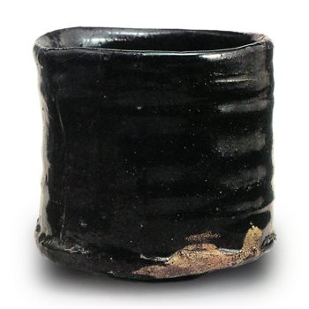Seto Black tea bowl, known as "Himatsu"