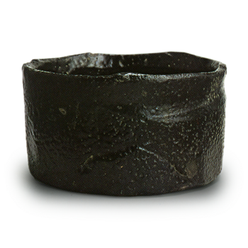 Seto Black tea bowl, known as "Sambasō"