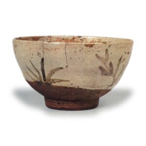 Tea bowl with grass design, E-garatsu type