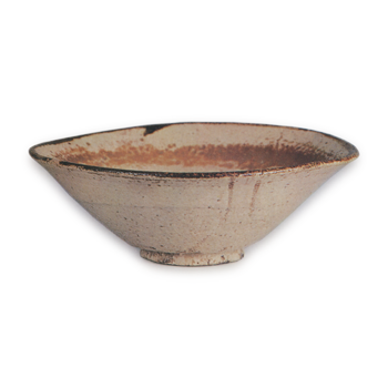Tea bowl with black rim, Seto-garatsu type