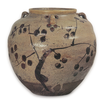 Jar with persimmon deisgn, E-garatsu type