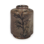 Tea caddy of katatsuki (angular shoulder) type, E-garatsu type