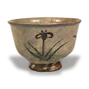 Bowl with iris design, E-garatsu type