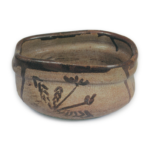 Shoe"-shaped bowl with dandelion design, E-garatsu type