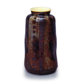 Oribe tea caddy, known as "Miotsukushi"