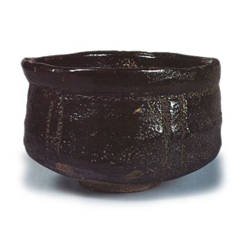 Oribe black tea bowl