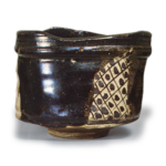 Black Oribe tea bowl