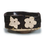 Black Oribe square tea bow!